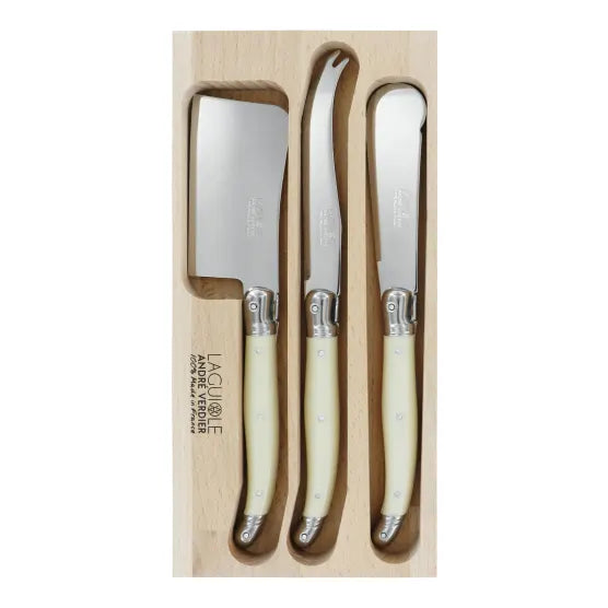 Laguiole by Andre Verdier 3 piece cheese knife set